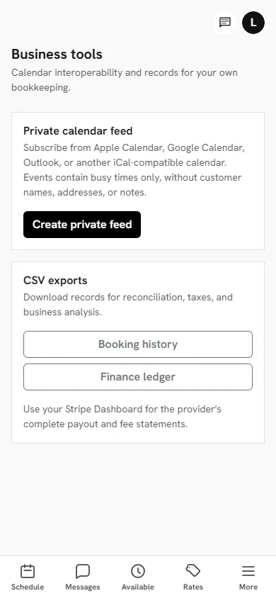 RentACleaner — Home & property services software interface